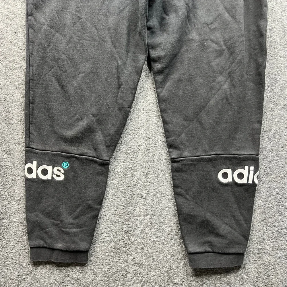 Adidas Originals Sweatpants Mens Large Black Trefoil Split Logo Joggers L - Picture 13 of 14